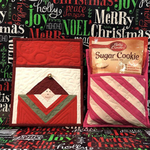 christmas hot pad santa candy cane