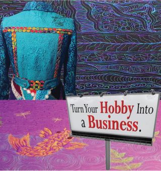 collage of classes offered by quilter on the run